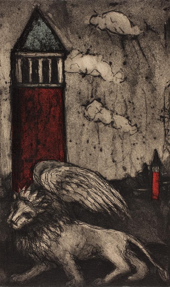 st. marks thunder etching edition 15 245 X 145mm 