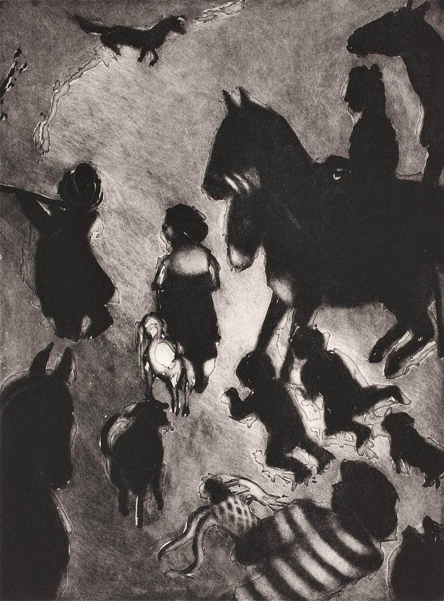 procession etching edition 10 295 X 395mm 