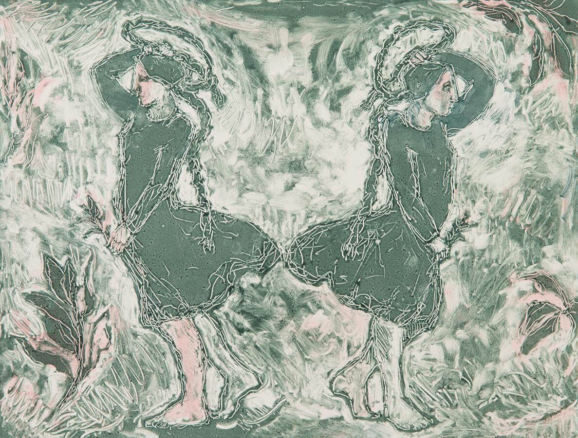 gypsy rorsharche SOLD 400 X 300mm