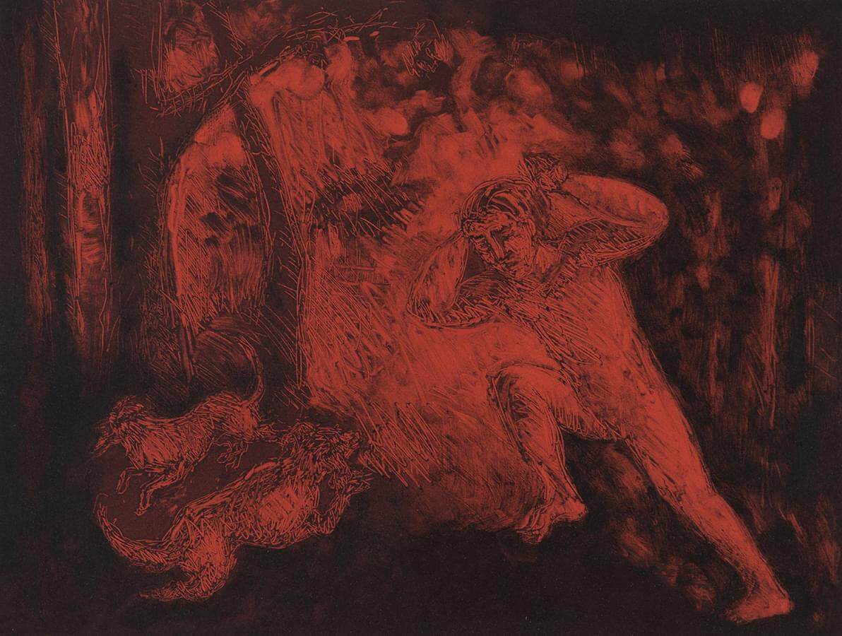 red forest 300 X 400mm